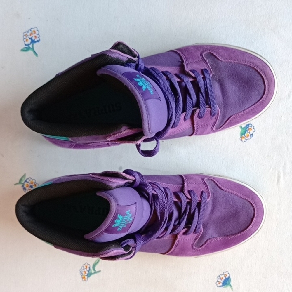 Supra Purple High-Top Sneakers Size 10.5 Used - Picture 8 of 8